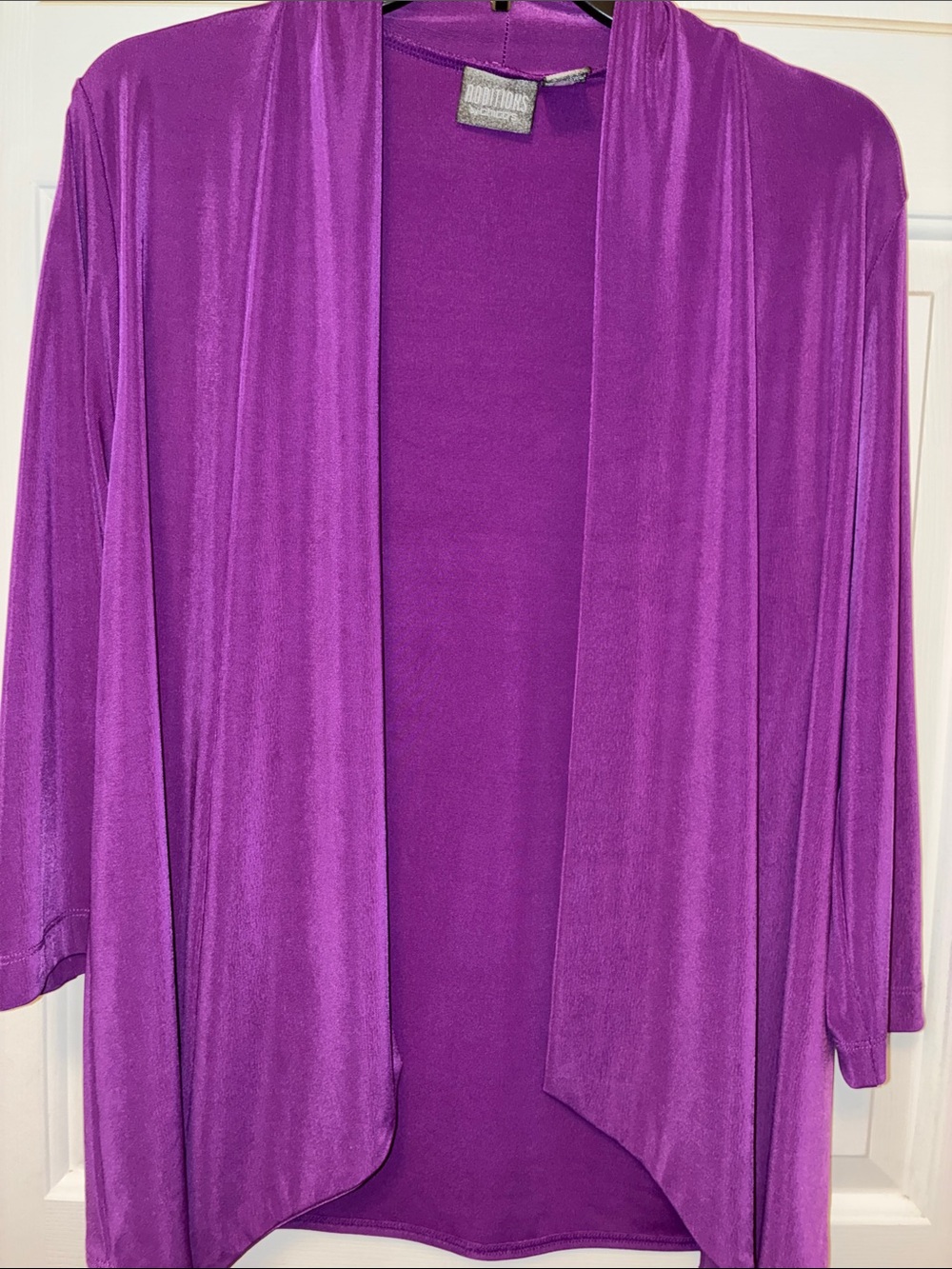 Chico's Vibrant Purple Open-Front Cardigan